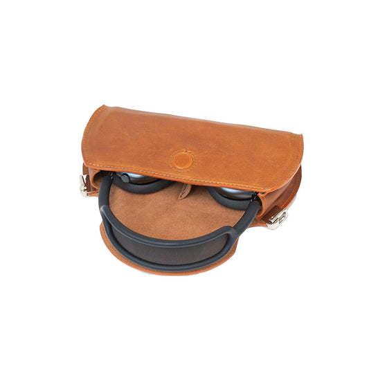 Leather Case for AirPods Max (Tan / full-grain)